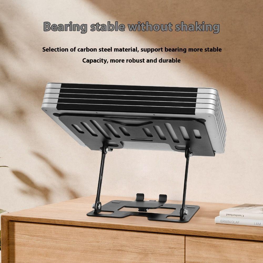 Carbon Steel Tablet Stand Foldable Cooling Bracket High Quality 2-in-1 Laptop Stand Office