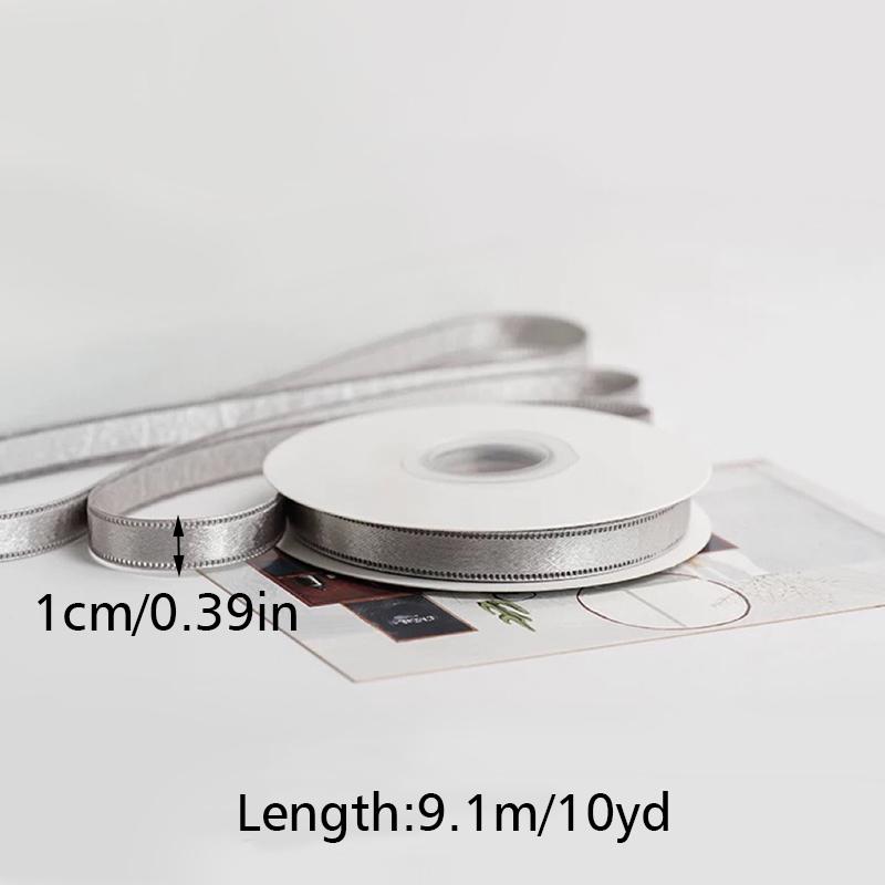 10Yards/roll Double Satin Ribbon DIY Hair Accessories Double Sided Flash Ribbon Bow Decoration 1/1.5/2.5/3.8cm