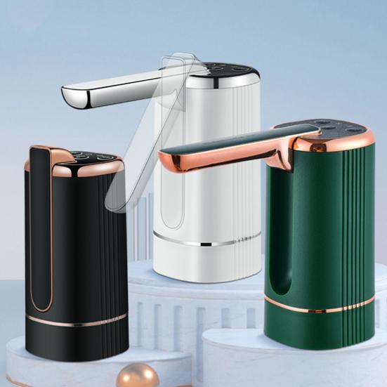 Foldable Water Dispenser Pump with 3 Speed Modes 1200mAh Automatic Water Pump for 5-Gallon Bottles 600ml Timed Dispensing Water Pump