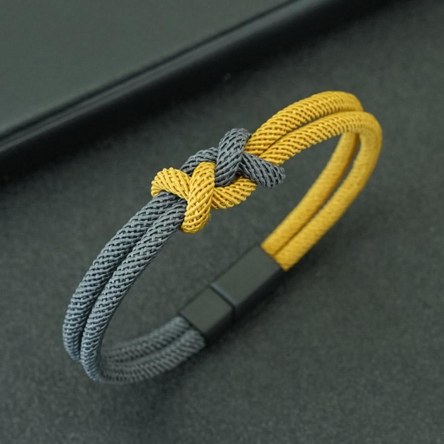 Fashion Special Knot Charm Bracelet For Men 7 Sets Of Clashing Color Designs Grade A 4mm Cord No Deformation No Fading Braslet