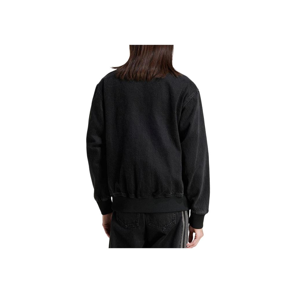 adidas Adicolor Denim Firebird Track Top True Black Denim Men Streetwear JC6717