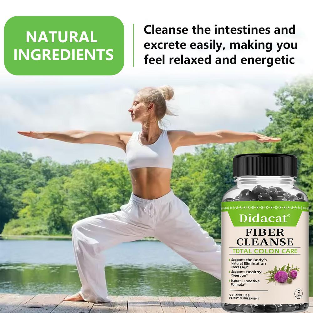 Fiber Supplement Lose Weight Detoxification Promotes Overall Health 120 Capsules