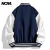 NCAA Logo Print Varsity Jacket