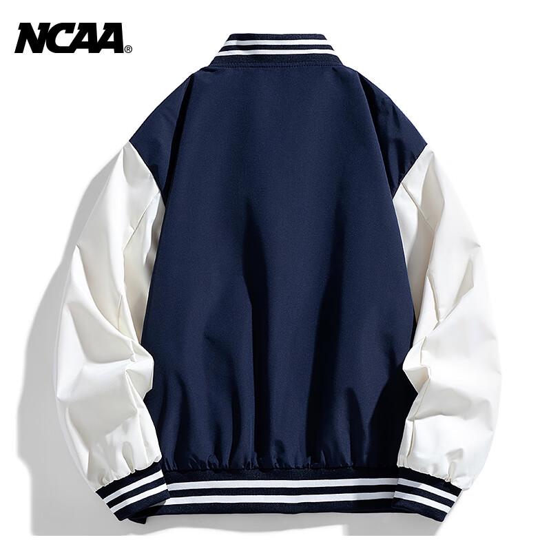 NCAA Logo Print Varsity Jacket