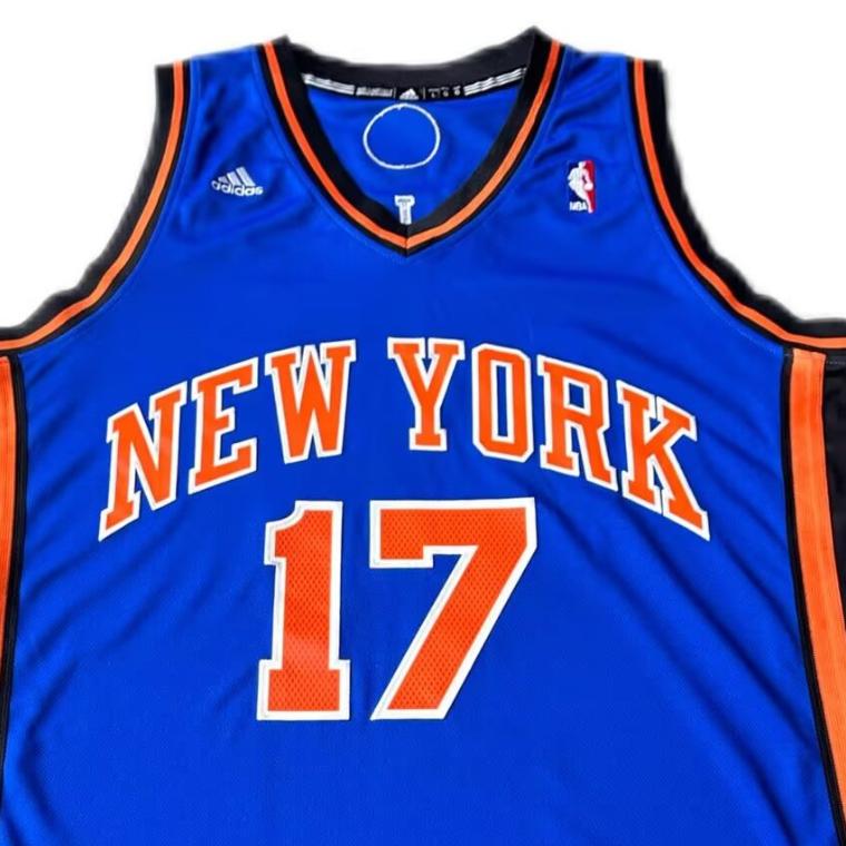 adidas NBA Jeremy Lin Knicks 17 V-Neck Sleeveless Basketball Jersey Unisex Jersey 7912A-318-K91581