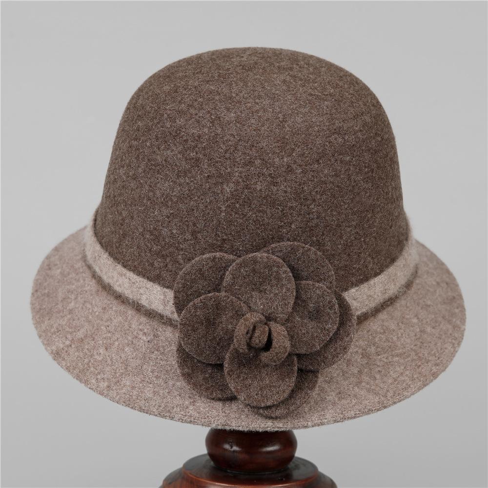 Fisherman Hat Lady Season Granny Mom Granny Old Lady Winter Wool Thermos Hat