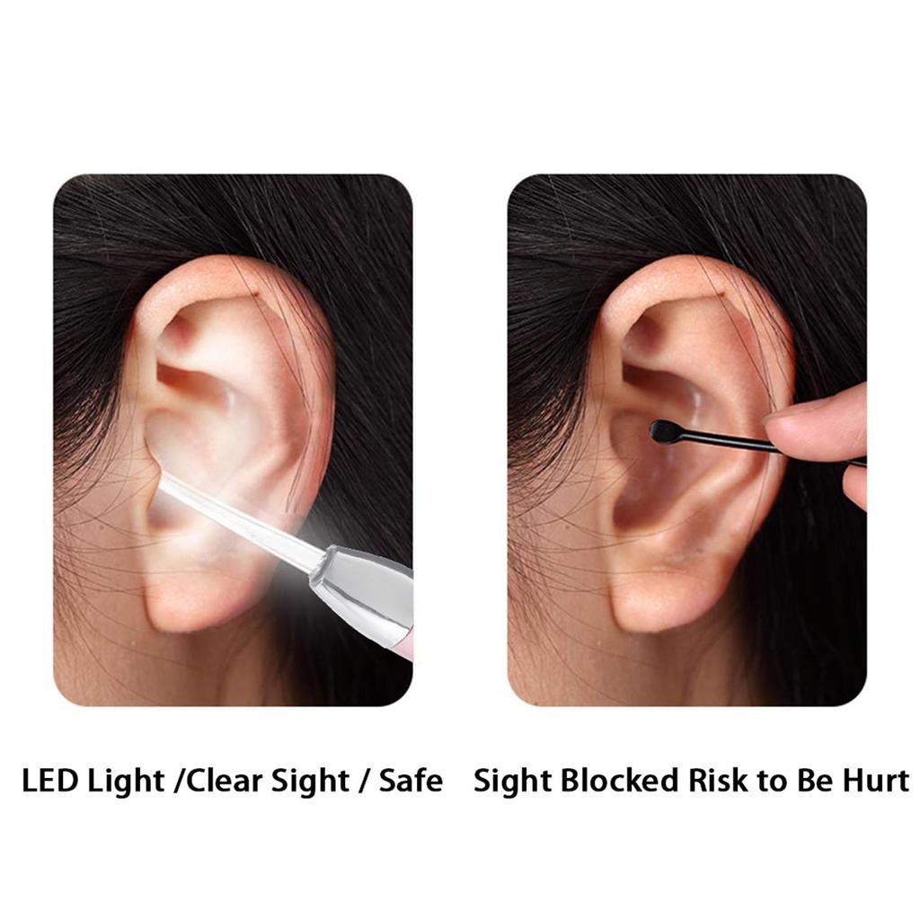 Buy LED Flashlight Earpick Ear Wax Remover Ear Cleaning Tool for