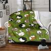 1pc Forest Animals Blanket, Lightweight Flannel Throw Blanket For Sofa, Bed, Travel, Camping, Living Room, Office, Couch, Chair, And Bed