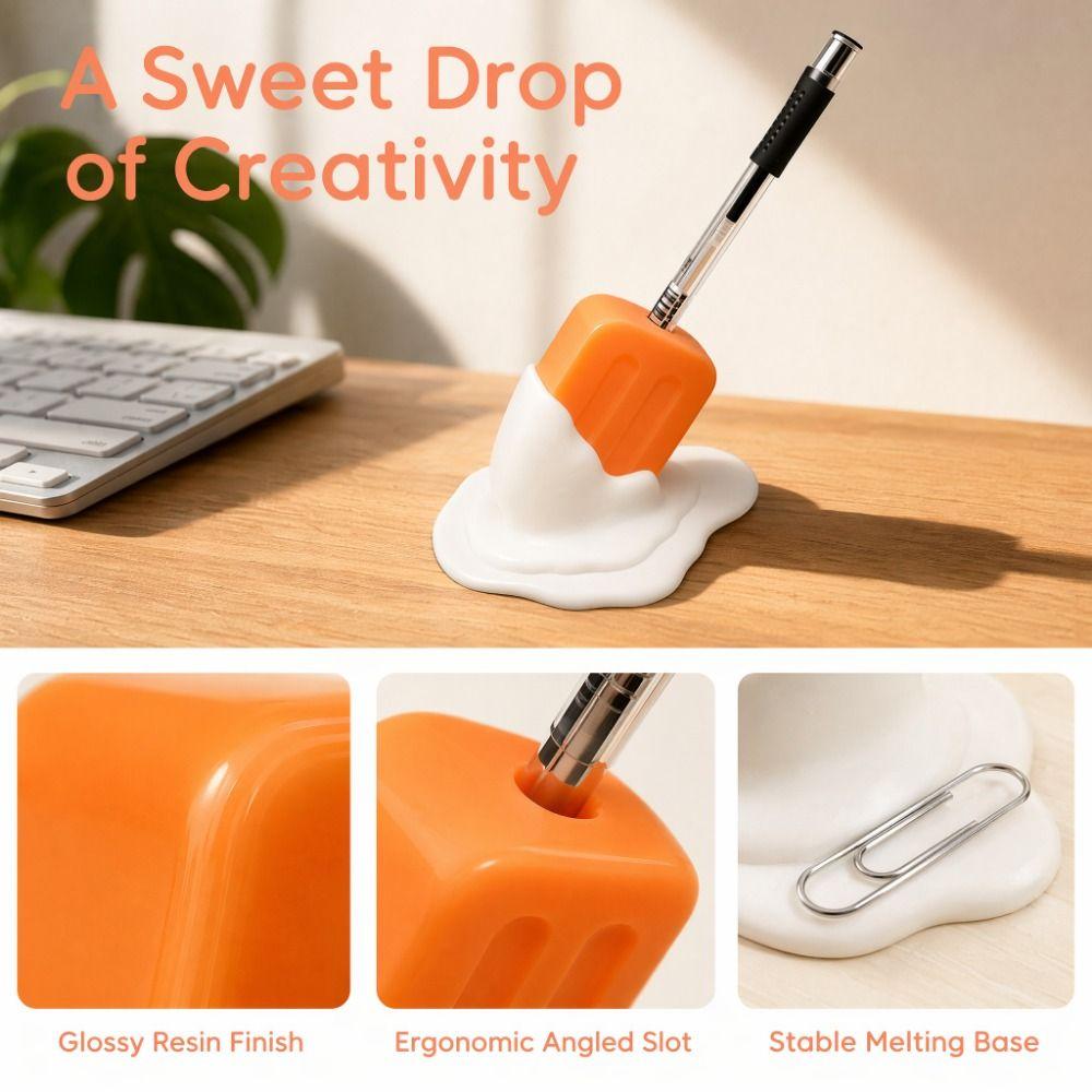 Popsicle Shape Pen Holder 3D Printed Pen Stand Ice Cream Pencil Holder Gift For Enthusiasts