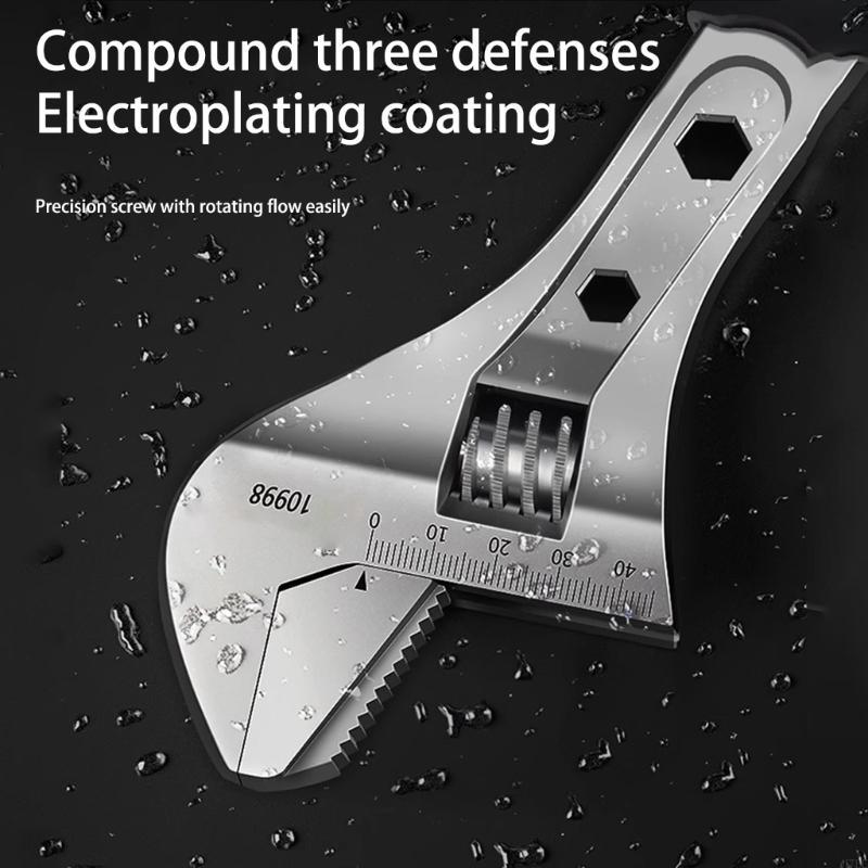 H7EE 8/10/12/15inch Adjustable Wrench Universal Spanner Mechanical Workshop Hand