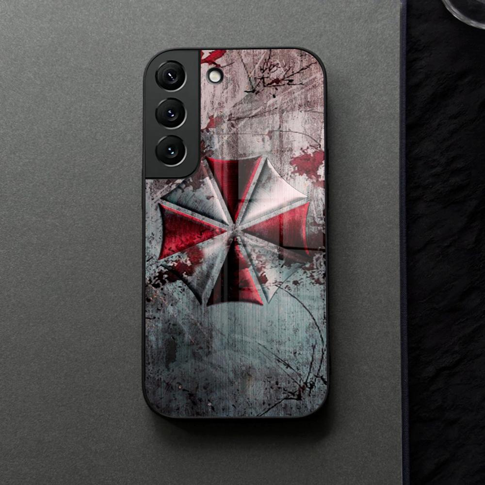 Umbrella Corporation Phone Case Glass For Samsung Galaxy S21 S25 S22 S20 S24 S23 Ultra Fe Plus A16 A34 A54 A24 Coque