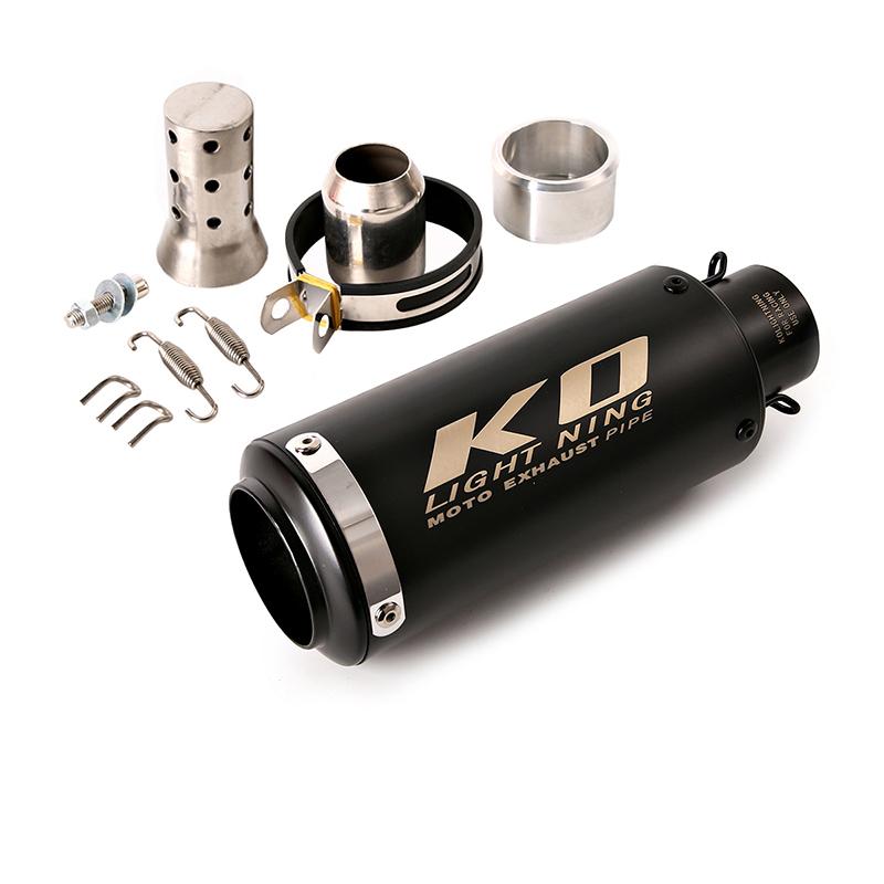 Black Universal KO 51mm 61mm Motorcycle