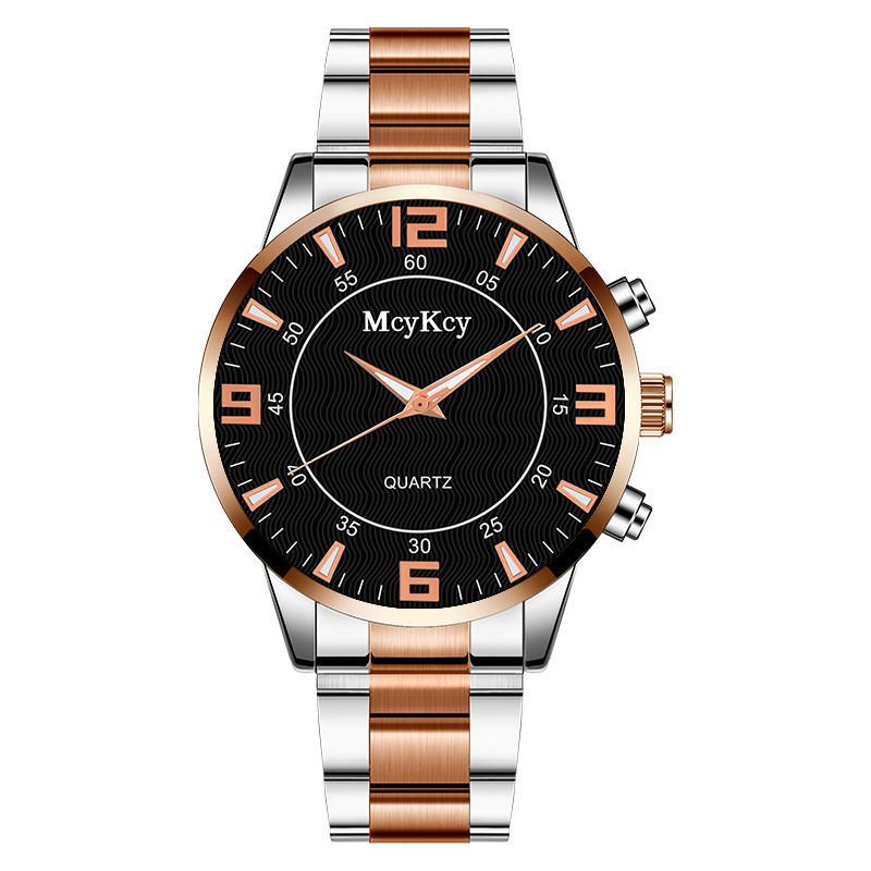 Seagull Quartz Mens Watch With Stainless Steel Strap For Formal Settings