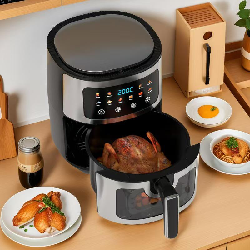2025 New Model 8L Visual Multi-functional All-in-One Automatic Air Fryer for Home Use