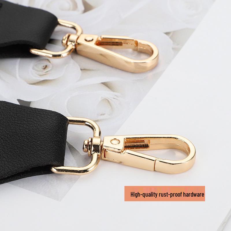 Ethnic Style Woven Flower Crossbody & Shoulder Bag Strap: Color Block Stripe Design
