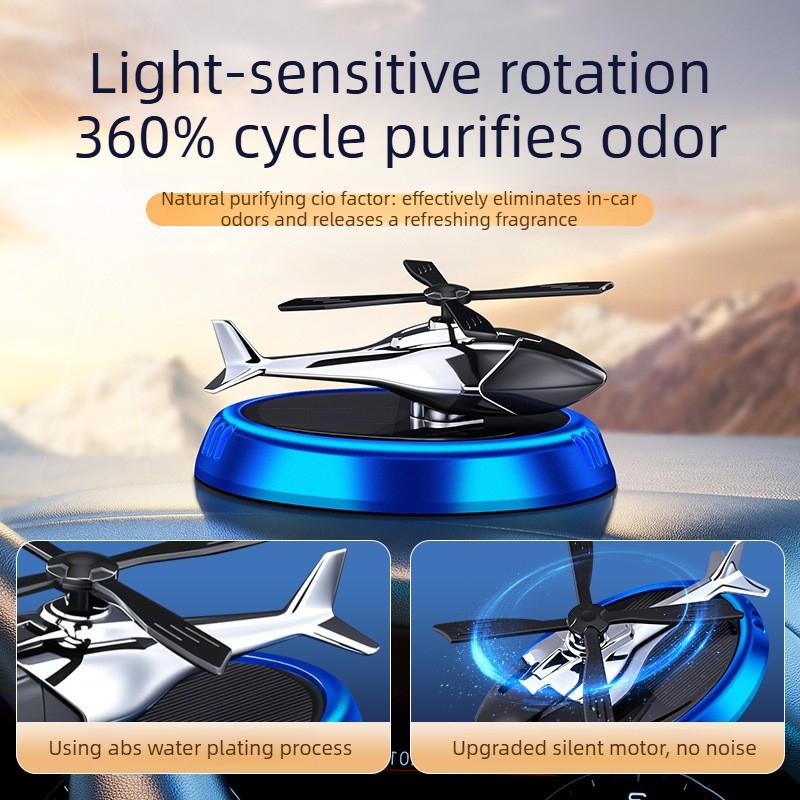 Car Aromatherapy Car Decoration Ornament Solar Airplane Model Deodorizing Aromatherapy Car Interior Center Console Ornament Gift