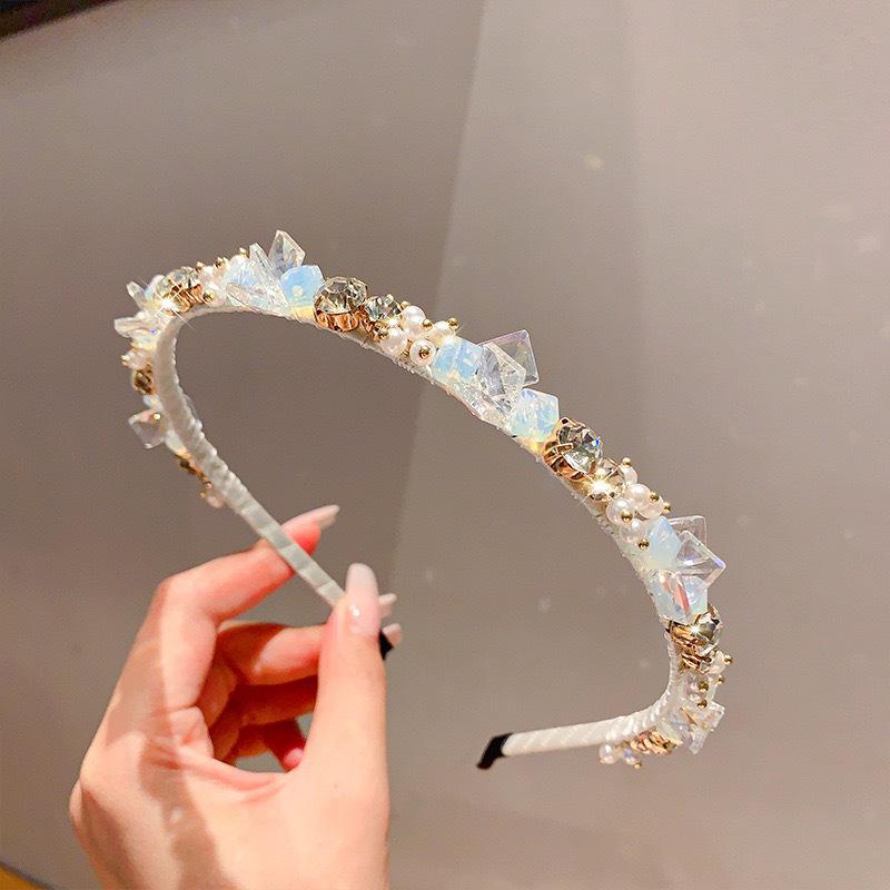 

Корейская Мода Жемчуг Стразы Кристалл Повязка на Голову: Стильный, Нескользящий, Роскошный Дизайн