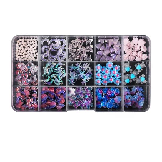 1 Set 3D Nail Art Charm Assorted Mini Acrylic Nail Design Jewelry Resin Charm DIY Crafts Nail Decoration Accessories
