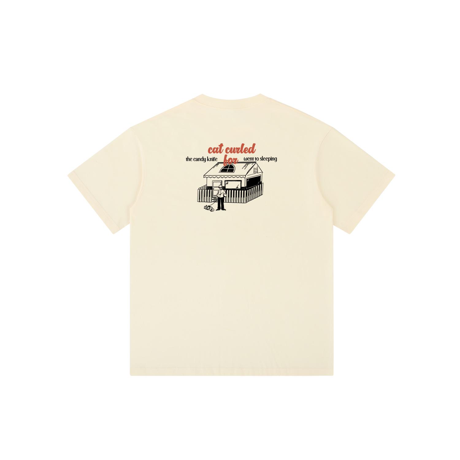 

Unisex Summer American Comic Cartoon Print Loose Fit Cotton T-Shirt 3XL