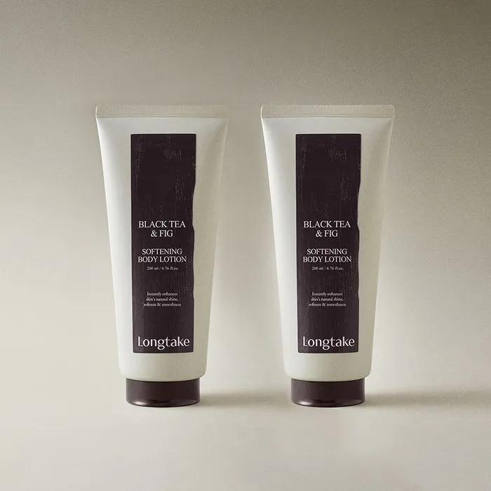 Longtake Sandalwood, Black Tea & Fig Body Wash/Lotion 2 Pack Deal Collection
