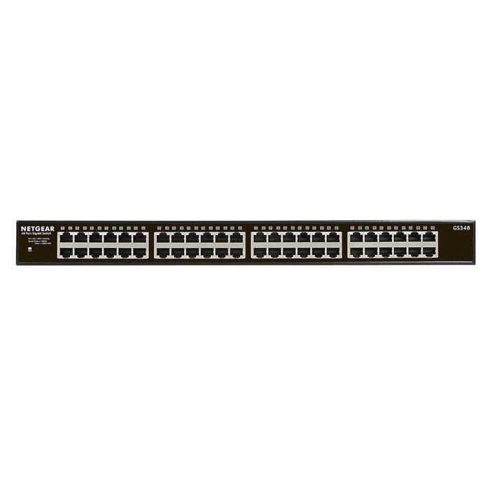 Switch - Netgear - Gs348-100eus - 48 Ports 10/100/1000 Rj45 - Non Manageable - Gigabit Ethernet