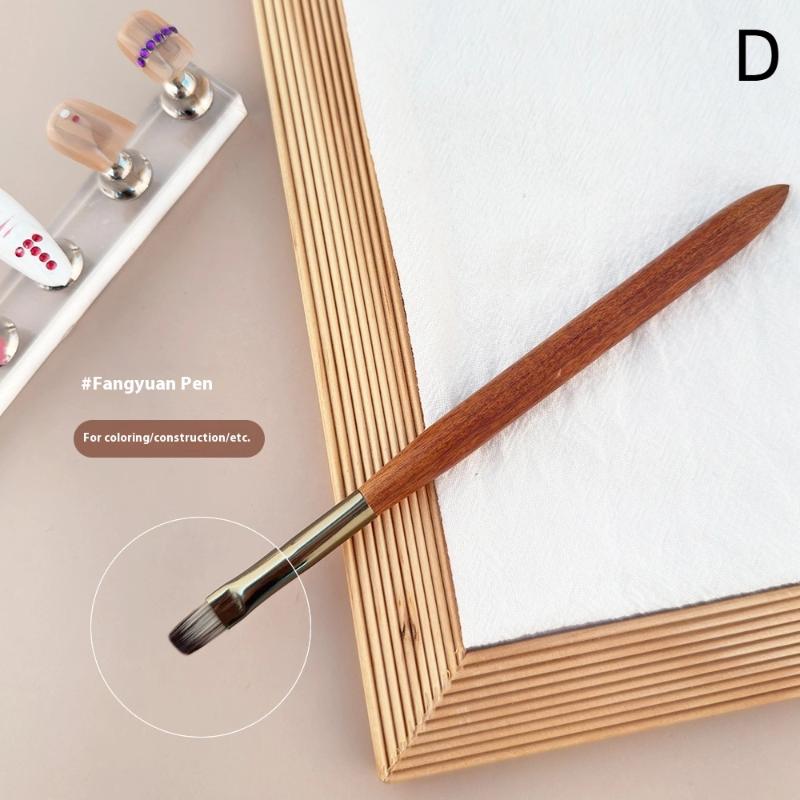 1/7Pcs Walnut Nail Art Brushes Contains Various Sizes Of Exquisitely Painted Nail Drawing Line Pen For Salons