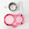 Multifunctional Stainless Steel Pet Double Bowl Automatic Drinking Dog Bowl Cat Bowl Dog Feeding Tableware Supplies