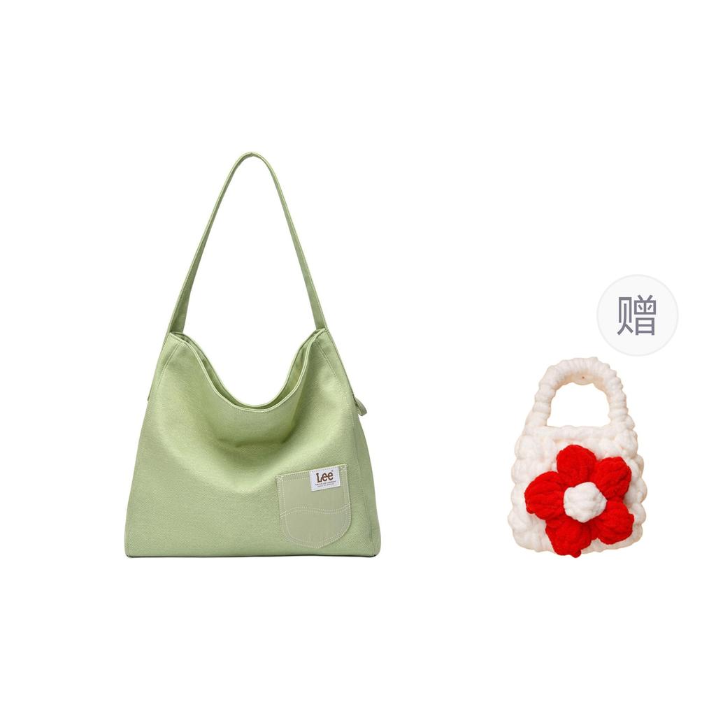 New Lee Fabric Shoulder Bag Women's Millet/Fruit Green LE250610M