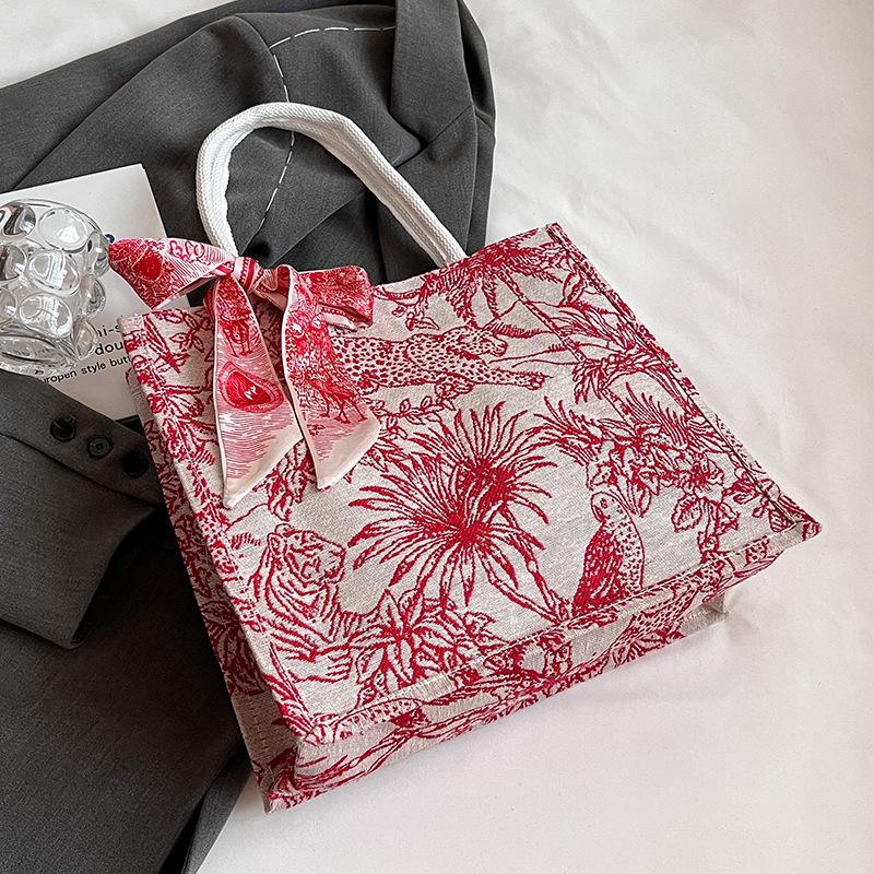 Large Capacity Commuting Tote Bag Fashionable Shoulder Bag Women Ins Mommy Bag College Student Class Handbag