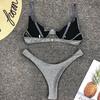 Women Sexy Swimsuit  Silk Bikini Set Beachwear