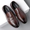 Spring New Shoes for Men Leather Casual Shoes Fashion Soft Sole Flat Leisure Shoes Street Cool Slip-on Loafers