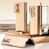Drop Protection with Pen Holder Folding Case for Samsung Galaxy Z Fold 3 Fold4 Fold 4 5G Fold3 Tempered Glass Screen Film