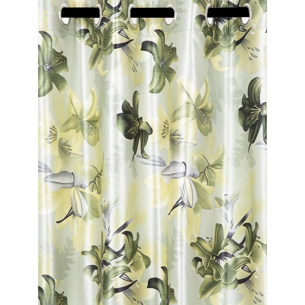 2 Pieces 3D Flower Eyelet Polyester Green