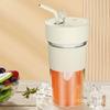Wireless Electric Fruit Juicer Cup 350 ML Handheld Juice Blender Cup USB Rechargeable with Straw Juice Extractor Cup Camping