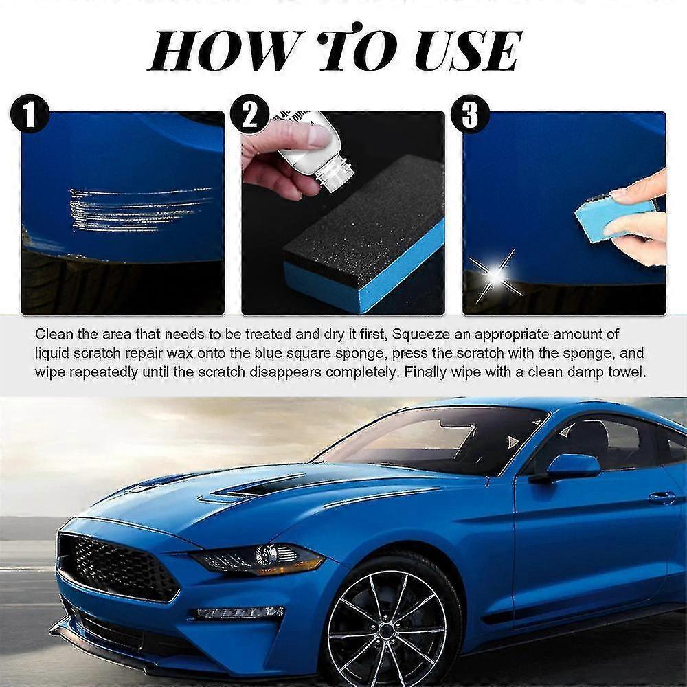 Scratch Repair Liquid Wax Car Paint Restoration Kit Paint Remover Car Wax Polishing Compound Wax Erase Car Scratches - diand