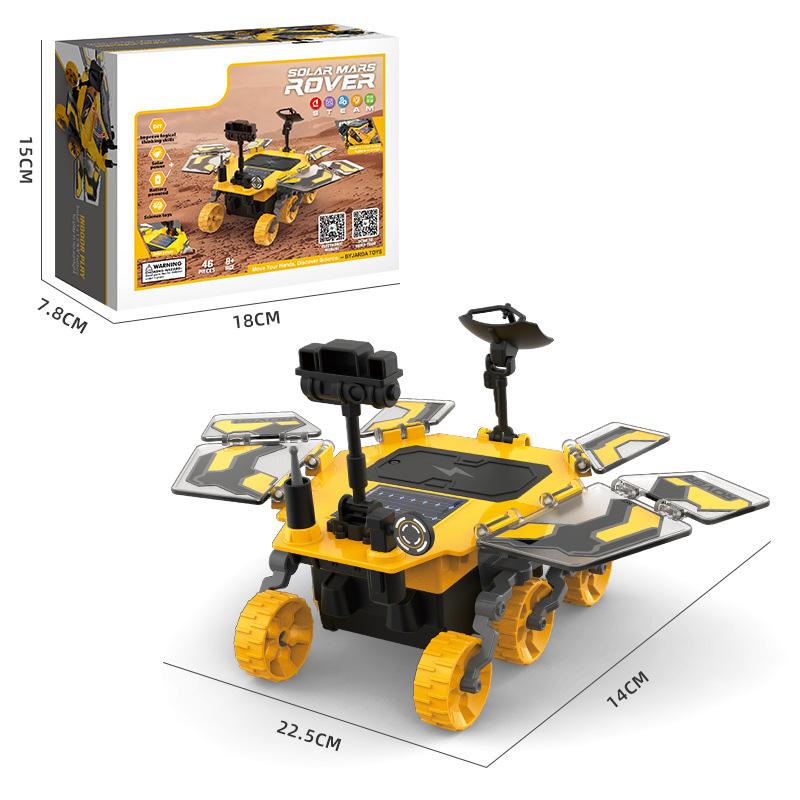 Dual Powered DIY Solar Powered Mars Rover Children's Educational Assembly Mars Rover SETM Science and Education Exploration Toys