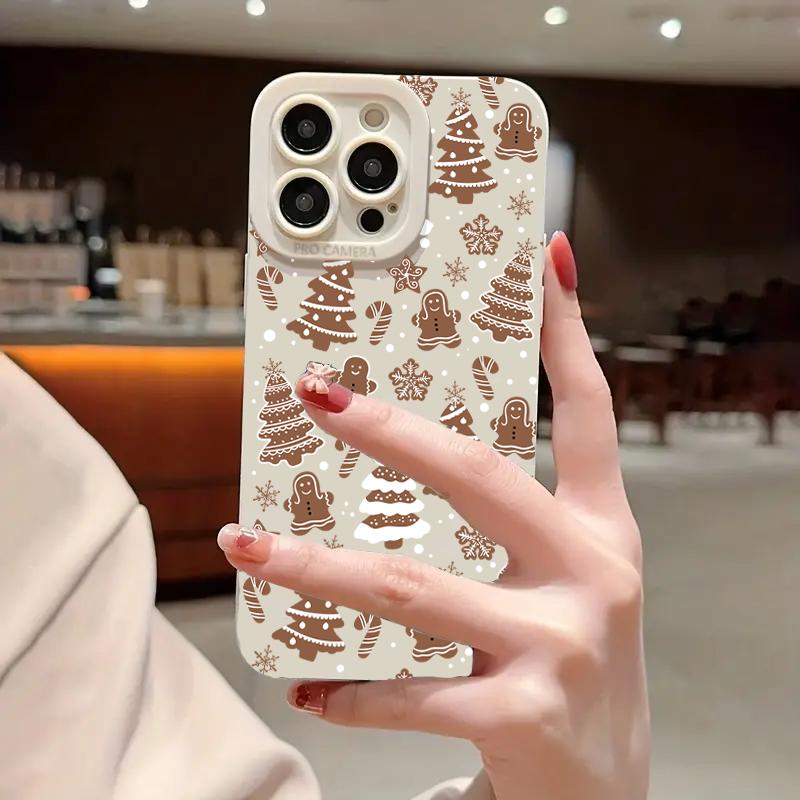 Christmas Tree Graphic Phone Case For iPhone 16 Pro Max 15 14 13 12 11 XS X XR 7 8 Plus SE 2022 Shockproof Silicone Bumper Cover