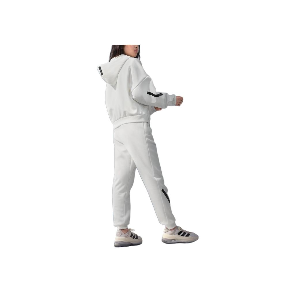 adidas Women's Z.N.E. Full-Zip Hoodie White JE7849