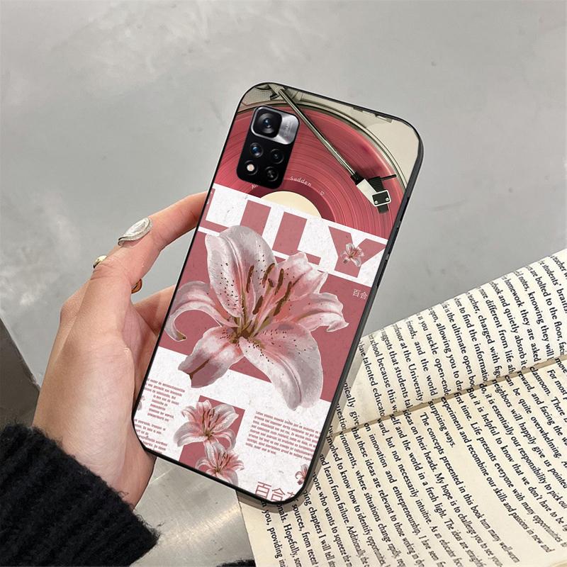 Phone Case For Xiaomi Poco C71 15T 14T Pro Redmi Note 15 14 14 13 Pro Redmi A5 15C 13C Oil Painting Lily Flower