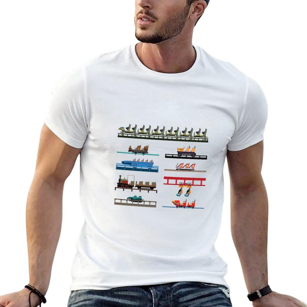 Walibi Belgium Coaster Cars Design T-Shirt graphic tee shirt tees custom t shirt men t shirt