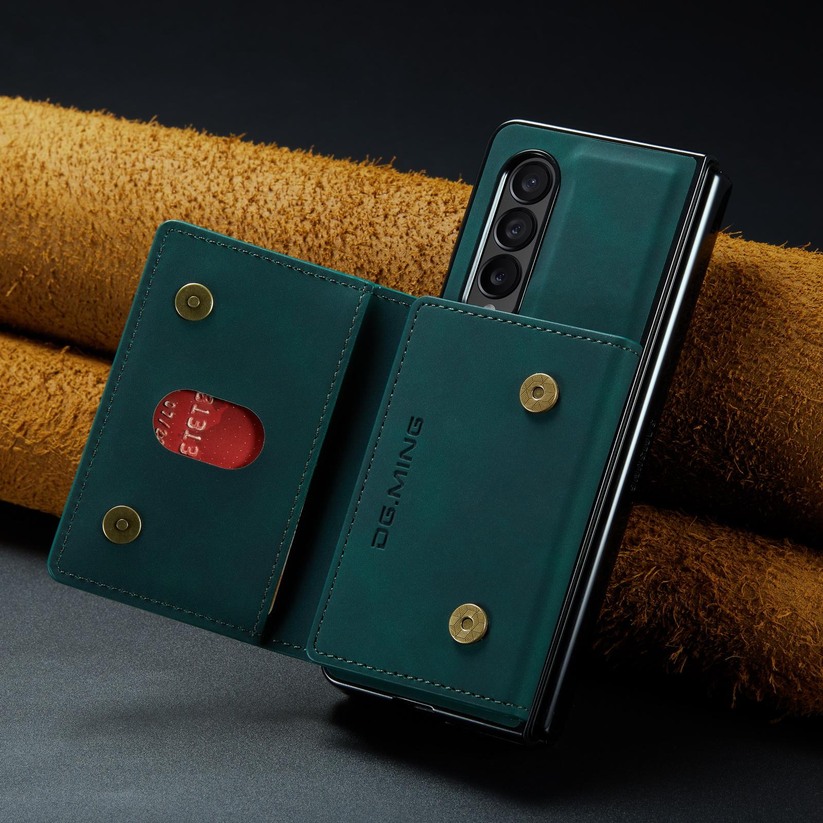 

Чехол-держатель для карт, противоударный, кожаный, матовый, для Samsung Galaxy Z Fold4 5G, складной, 4, складной, 3, деловой, сумка для мобильного телефона for samsung z fold 3