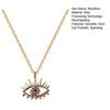 Devil Eye Necklace for Women Rhinestone Evil Eye Pendant Sparkling Dainty Necklace Jewelry for Dating Party Gift Idea