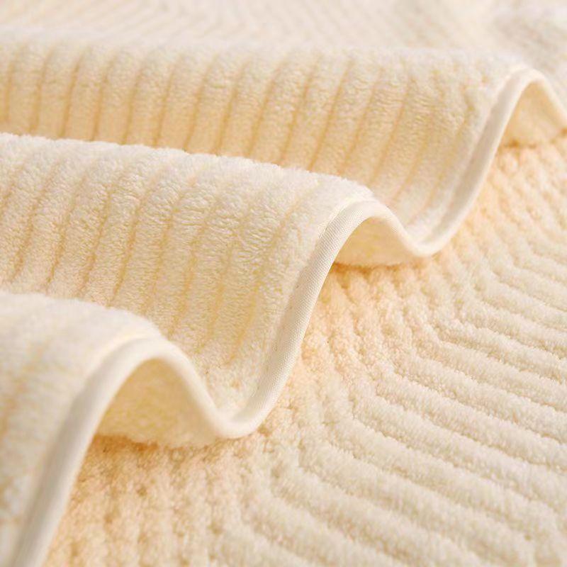 2 Sets of Bath Towels, Household Pure Cotton Absorbent Quick Drying Towels, Facial Towels