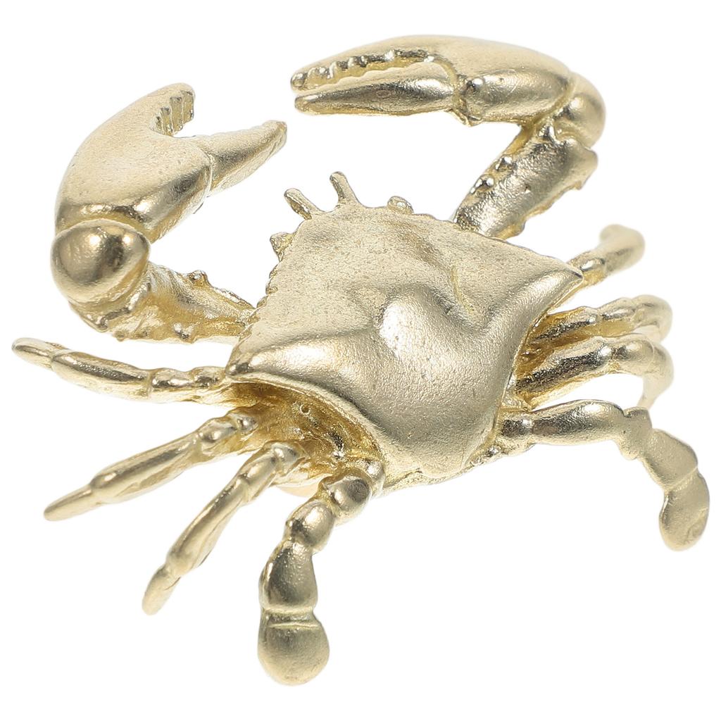1pc Brass Crab Cabinet Handles Nautical Drawer Pulls Decorative Sea Theme Knobs For Kitchen Bathroom Furniture Hardware Pulls