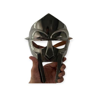 Μαύρη Μάσκα M Doom Κακόβουλος villain Ατσάλινη Πανοπλία Προσώπου Μεσαιωνική Σφυρηλατημένη στο Χέρι Μάσκα