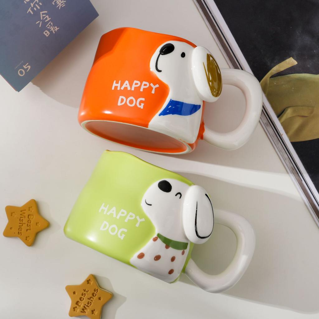 Puppy Ceramic Cup Creative Mug Cute Men and Women Cup Coffee Cup Couple Water Cup Dog Cup