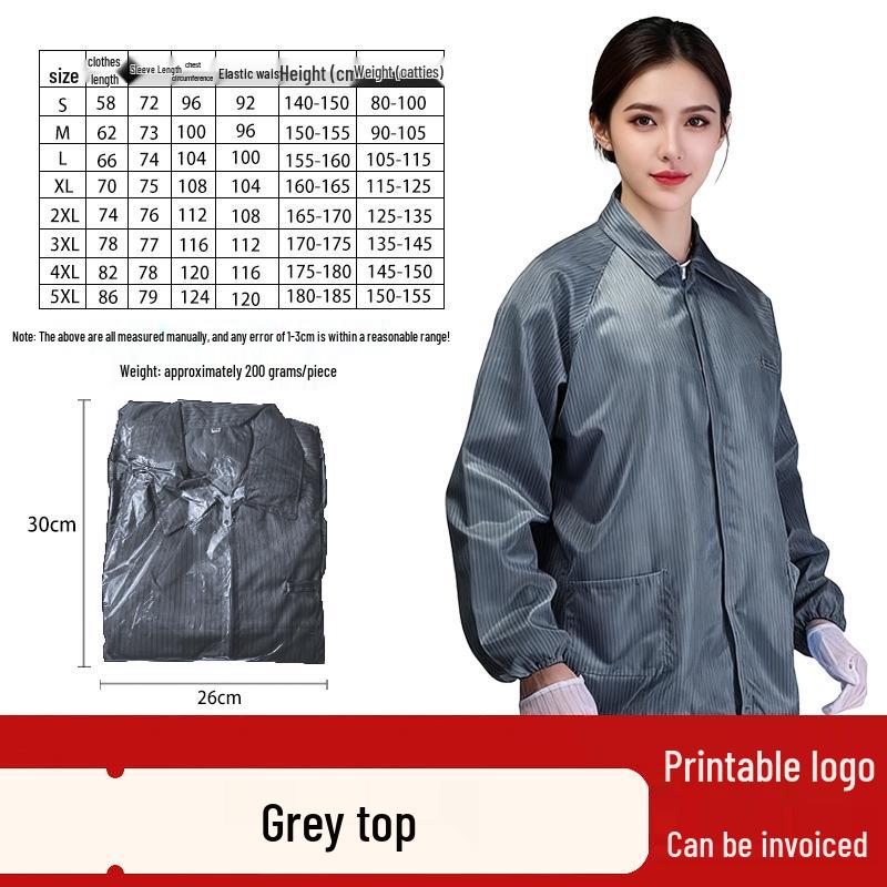 

Полиэстеровая антистатическая пылезащитная защитная рабочая одежда с короткими и длинными рукавами