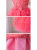 New Puffy Bridesmaid Girl's Dress with Layered Butterfly Design - Princess Evening Gown for Weddings or Festivals