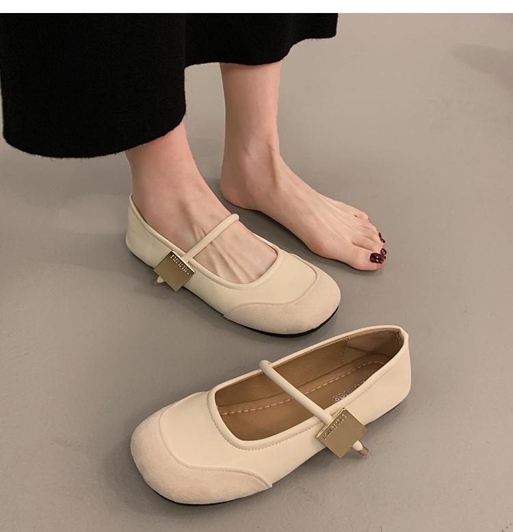 

Fashion Designer Women Flat Shoes Fashionable and Versatile Square Toe French Mary Jane Shoes Women New Summer Soft Soled Beanie Shoes 40 белый