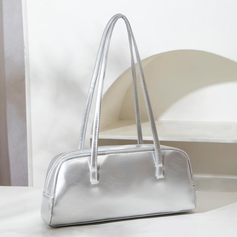 Women's Bag Summer New Fashion Solid Color Baguette Bag Casual Shoulder Portable Underarm Bag One Piece